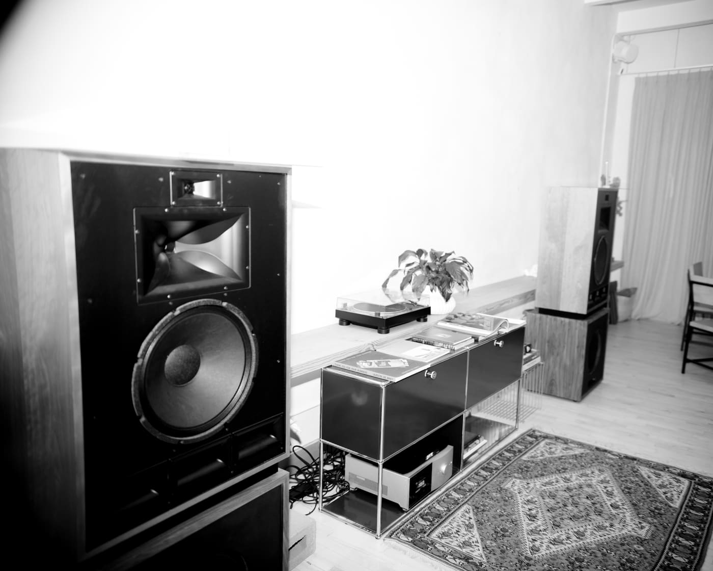 Klipsch Cornwall and Heresy stack with custom subs, at Open Form